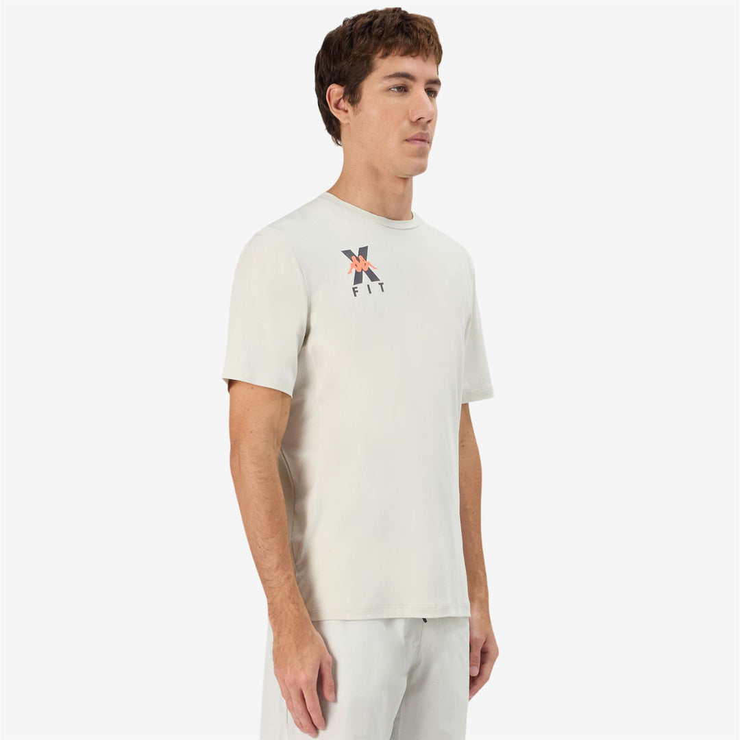 Grey Men's Workout Active T-Shirt with Stretch Jersey Fabric main