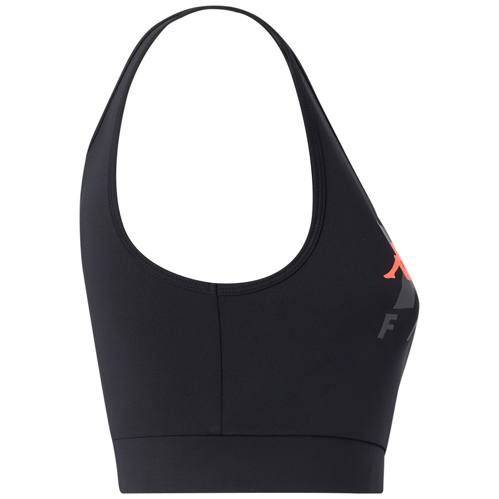 Black Women's Slim Fit Top in Stretch Jersey Fabric 02