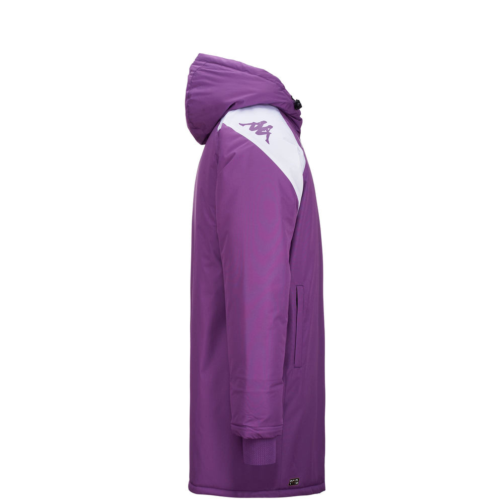 Violet white Men's Football Training Jacket with Pockets 02