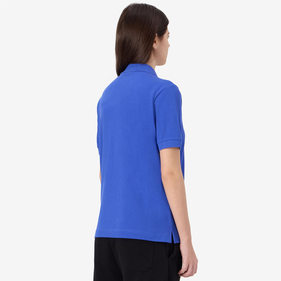 Royal Blue Women's Cotton Polo Shirt with Logo main