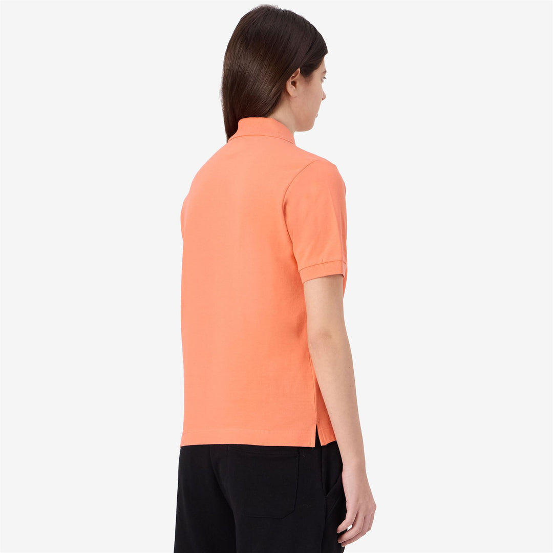 Coral red Women's Cotton Polo Shirt with Logo main