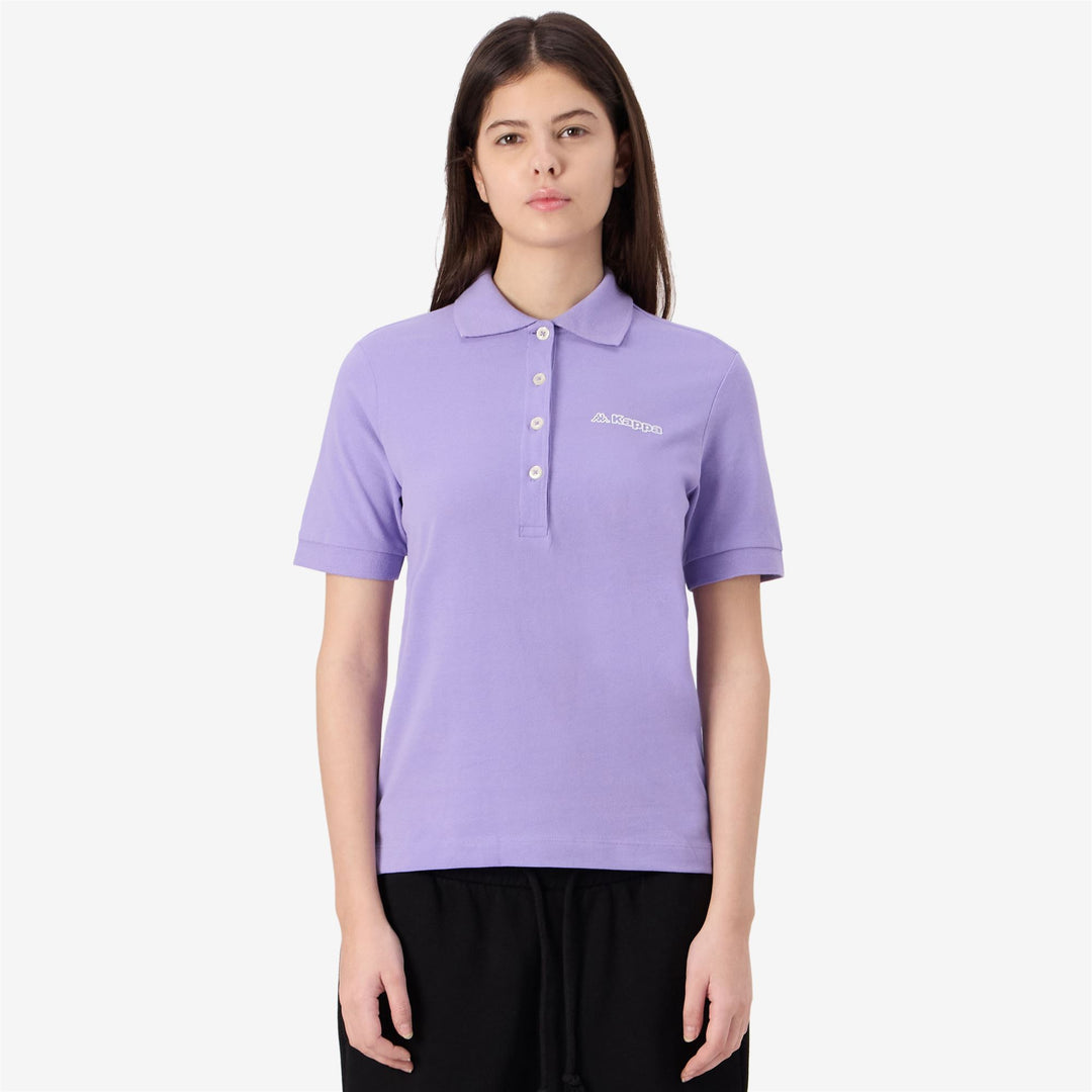 Light Violet Women's Cotton Sportstyle Polo Shirt main