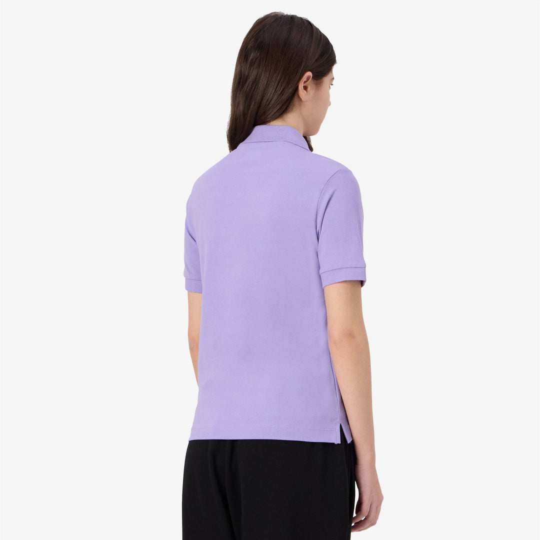 Light Violet Women's Cotton Sportstyle Polo Shirt main