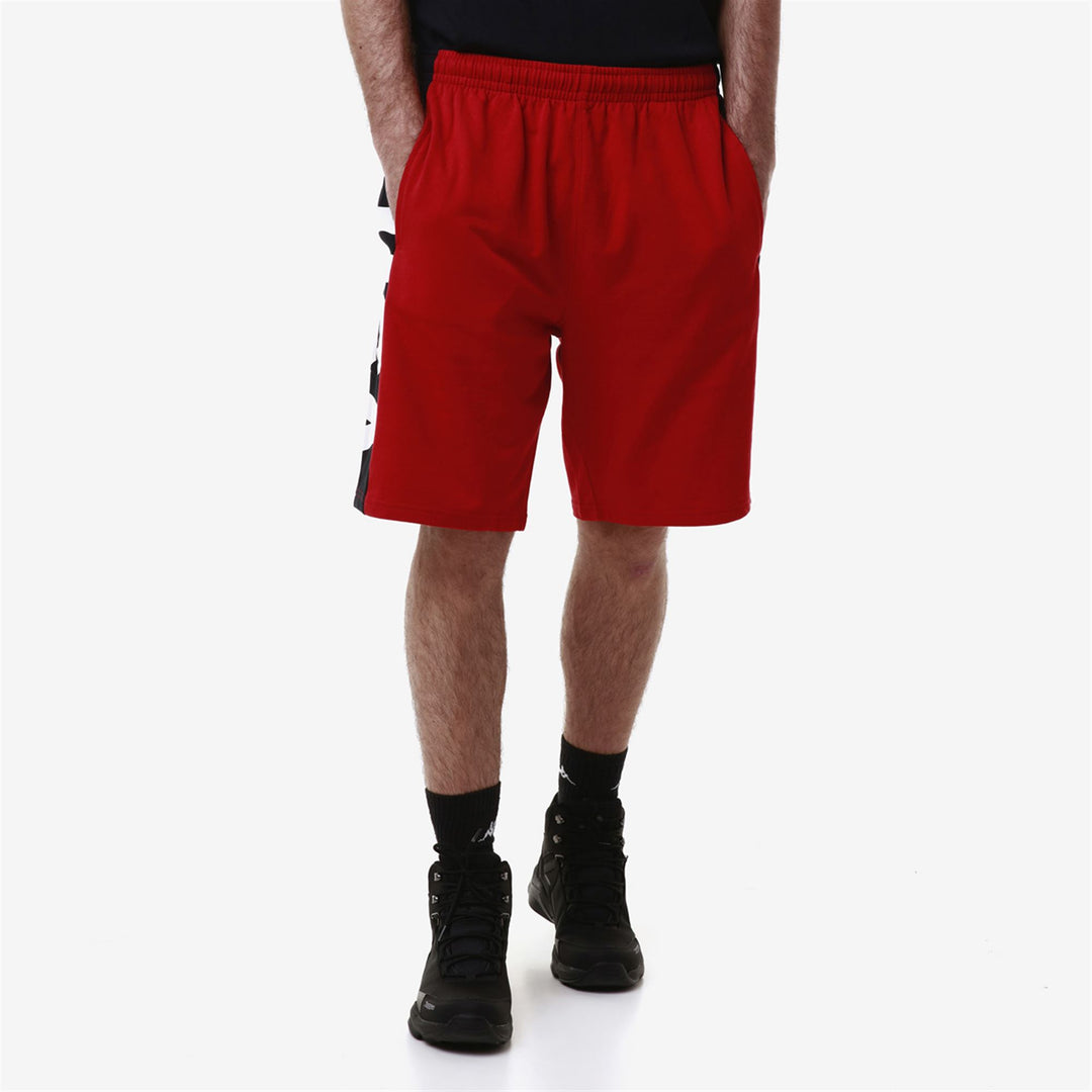 Red Unisex Ski Regular Fit Bermuda Shorts in Jersey Fabric main