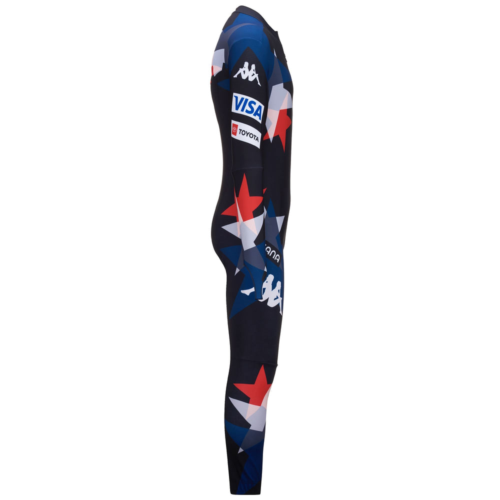 Black Men's Ski Competition Skin Fit Tracksuit with High Tech Stretch Fabric 02