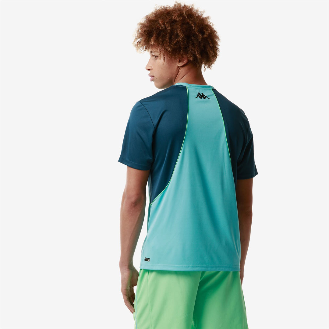 Camiseta Padel Active Hombre Azul Verde. main
