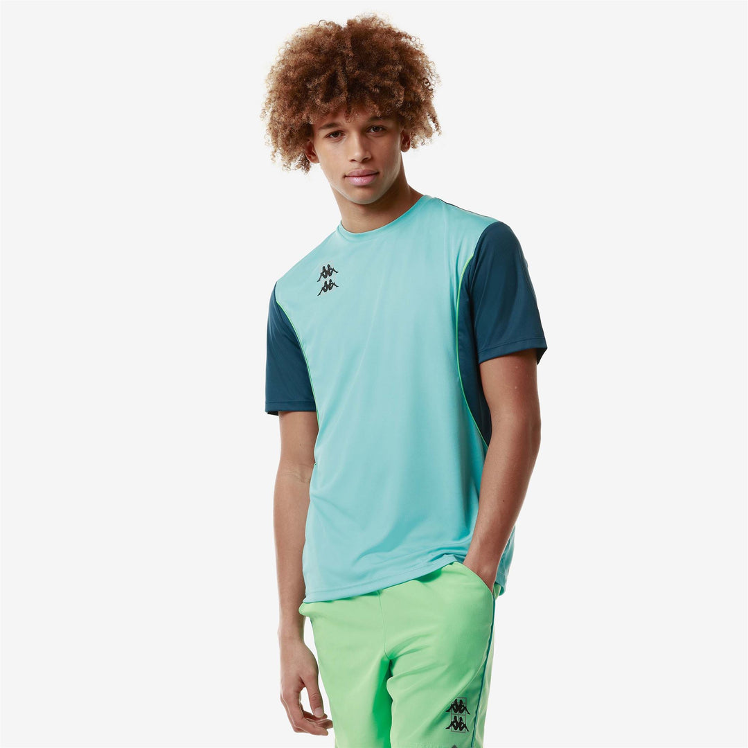 Blue Green Men's Padel Active Shirt. main