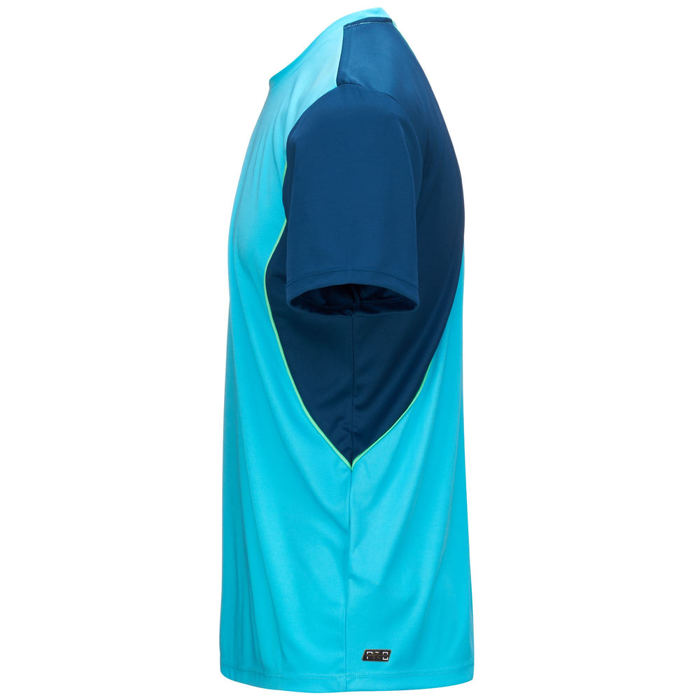 Blue Green Men's Padel Active Shirt. 02