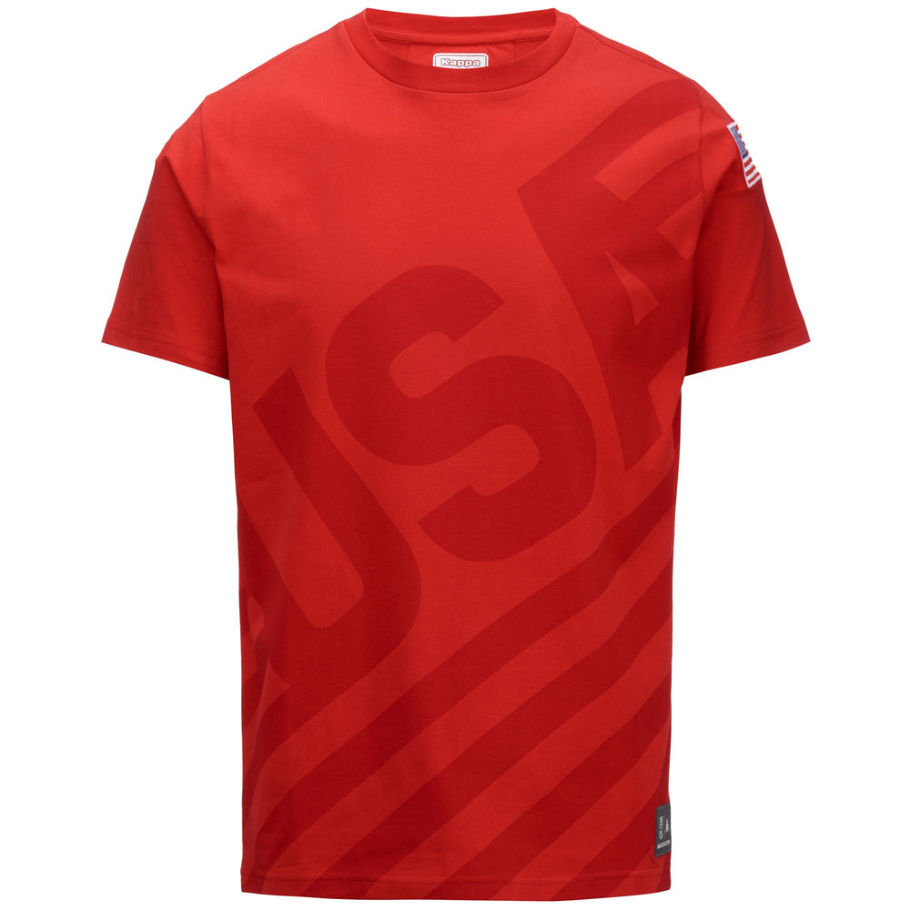 Red Unisex Slim Fit Ski T-Shirt in Jersey Fabric 02