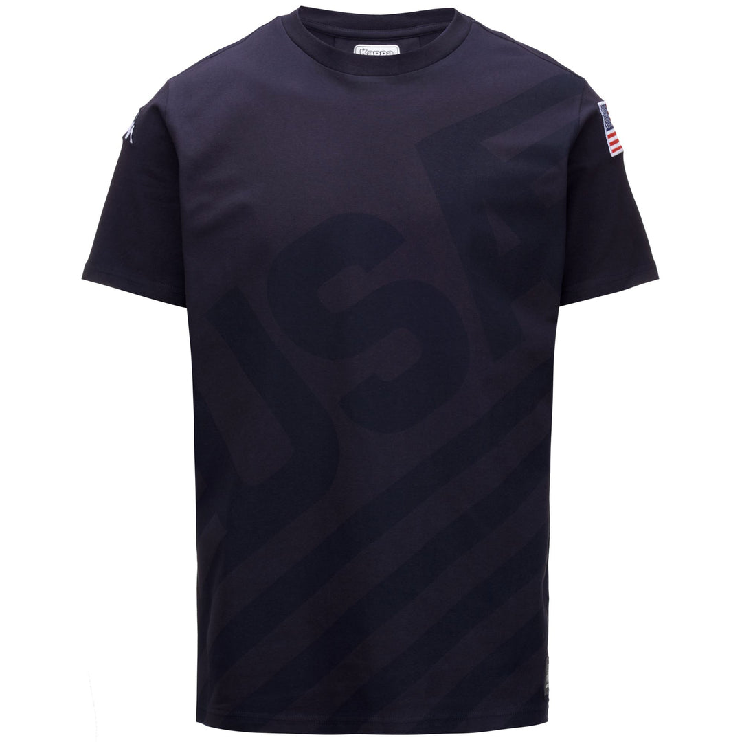 T-Shirt da Sci Unisex Blu Navy Slim Fit con Logo main