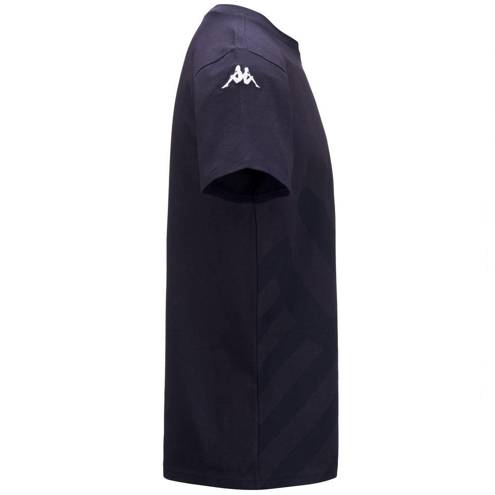 Maglietta blu unisex slim fit in jersey per lo sci 02