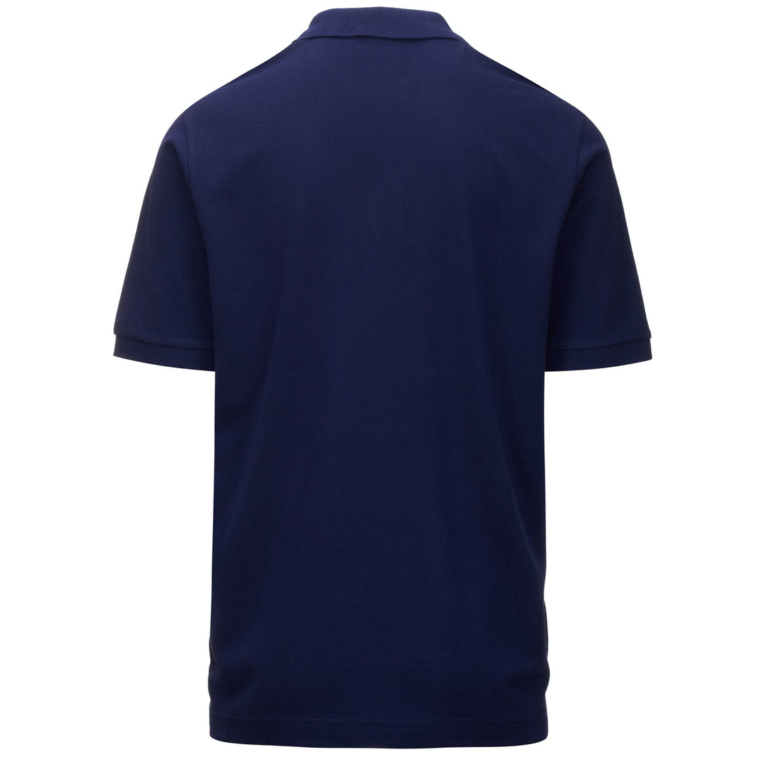 Polo Shirts Man LOGO  FEYSTRIPE Polo BLUE MARINE - GREEN - YELLOW - ORANGE - RED - BLUE NEBULAS Dressed Side (jpg Rgb)		