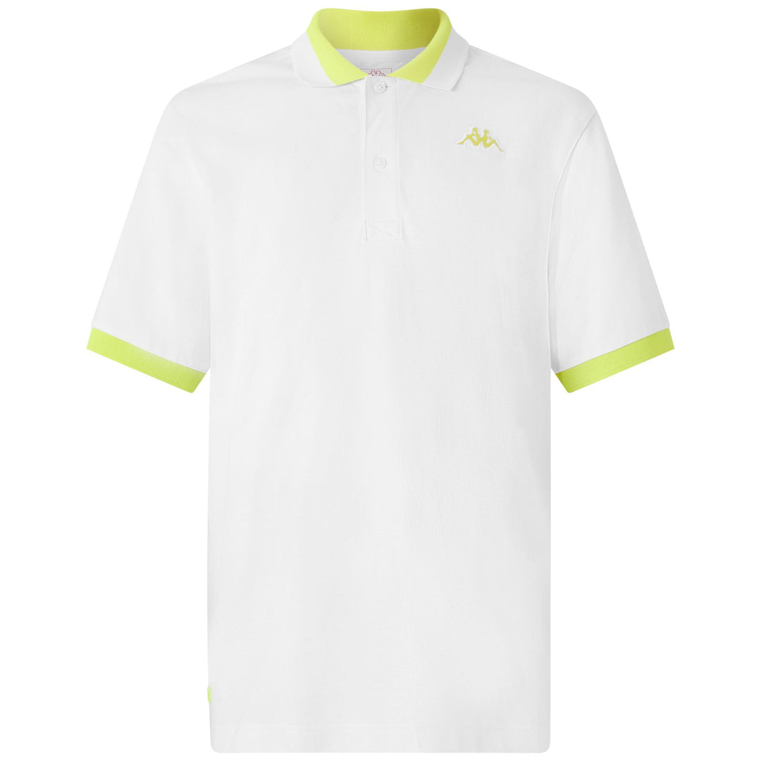 Polo deportivo de algodón amarillo neón para hombre main