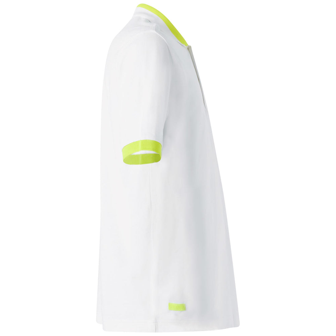 Polo deportivo de algodón amarillo neón para hombre main