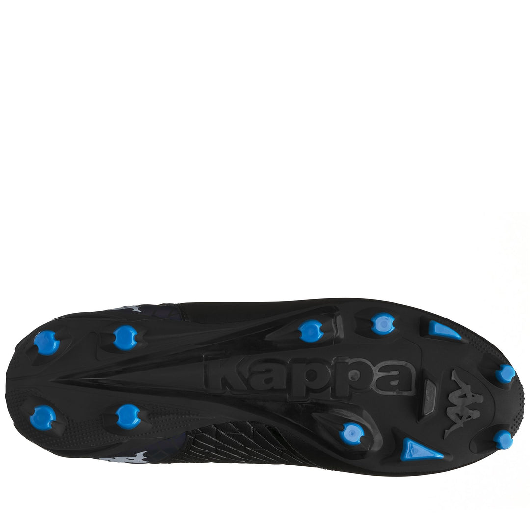 Botas de fútbol bajas negras y azules para hombre para terrenos firmes main