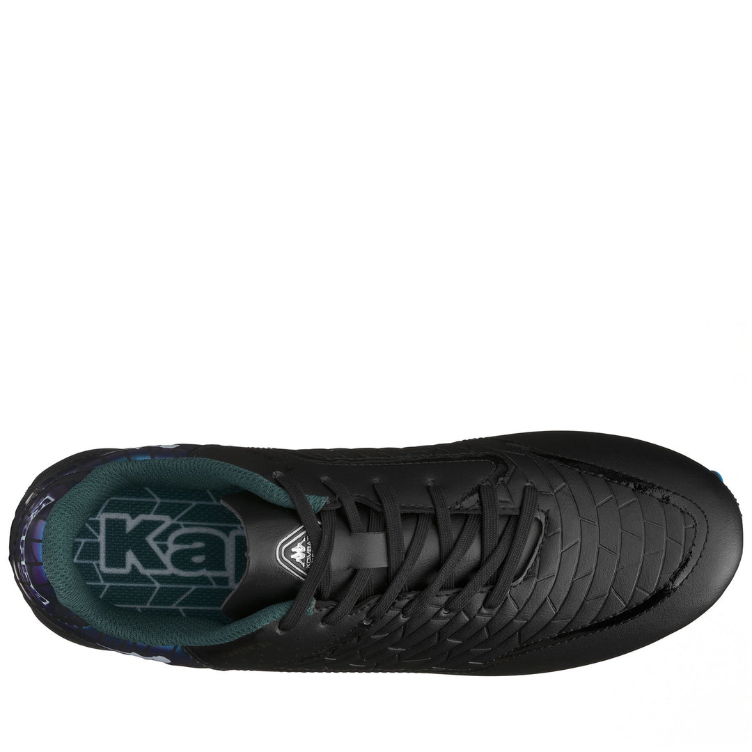 Scarpe da calcio basse da uomo nere per terreni compatti main