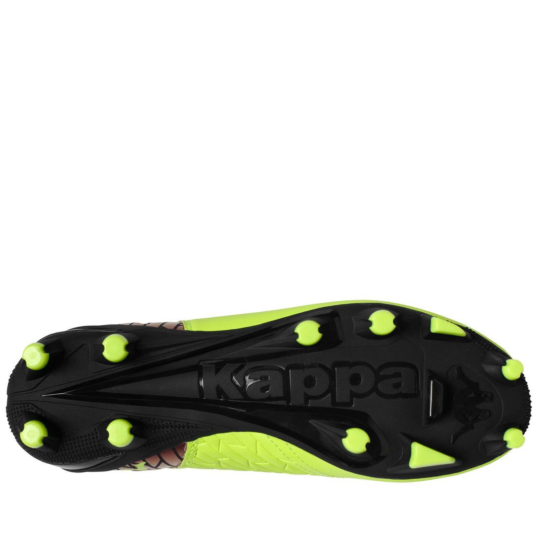 Neon yellow-black Men's Low Cut Soccer Shoes for Firm Grounds main