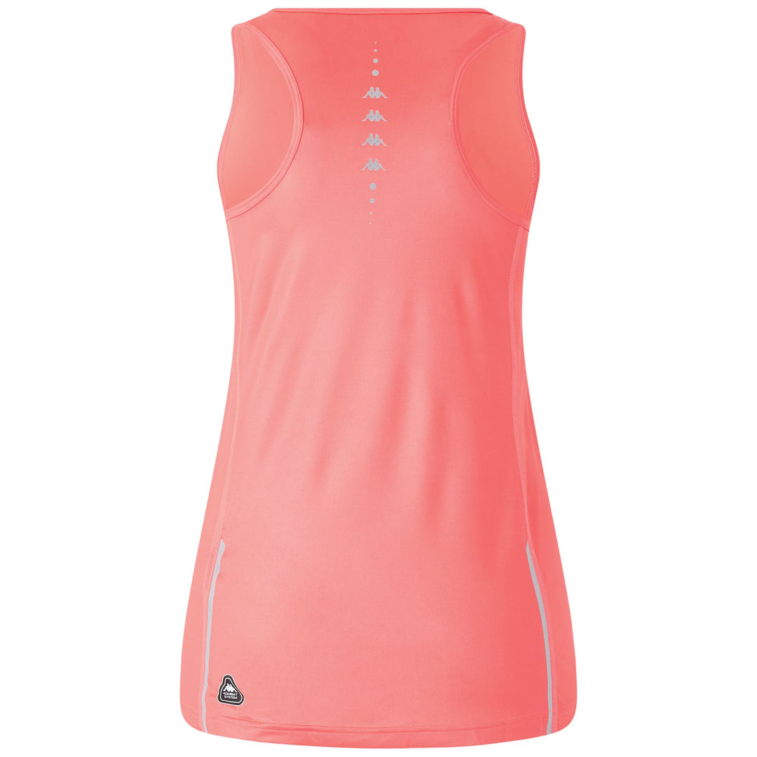 Neon Coral Women's Slim Fit Sports Tank Top main