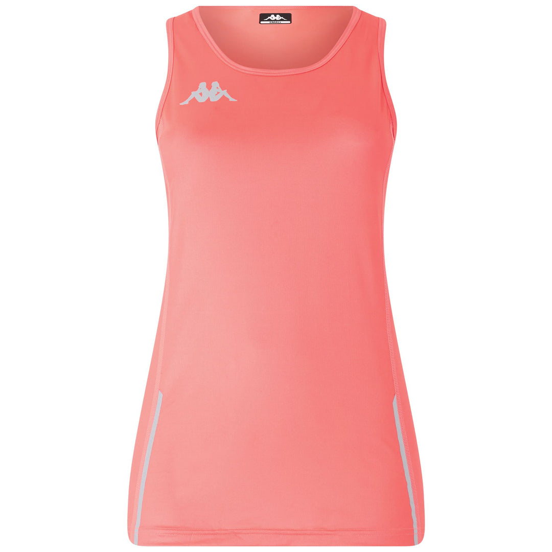 Neon Coral Women's Slim Fit Sports Tank Top main