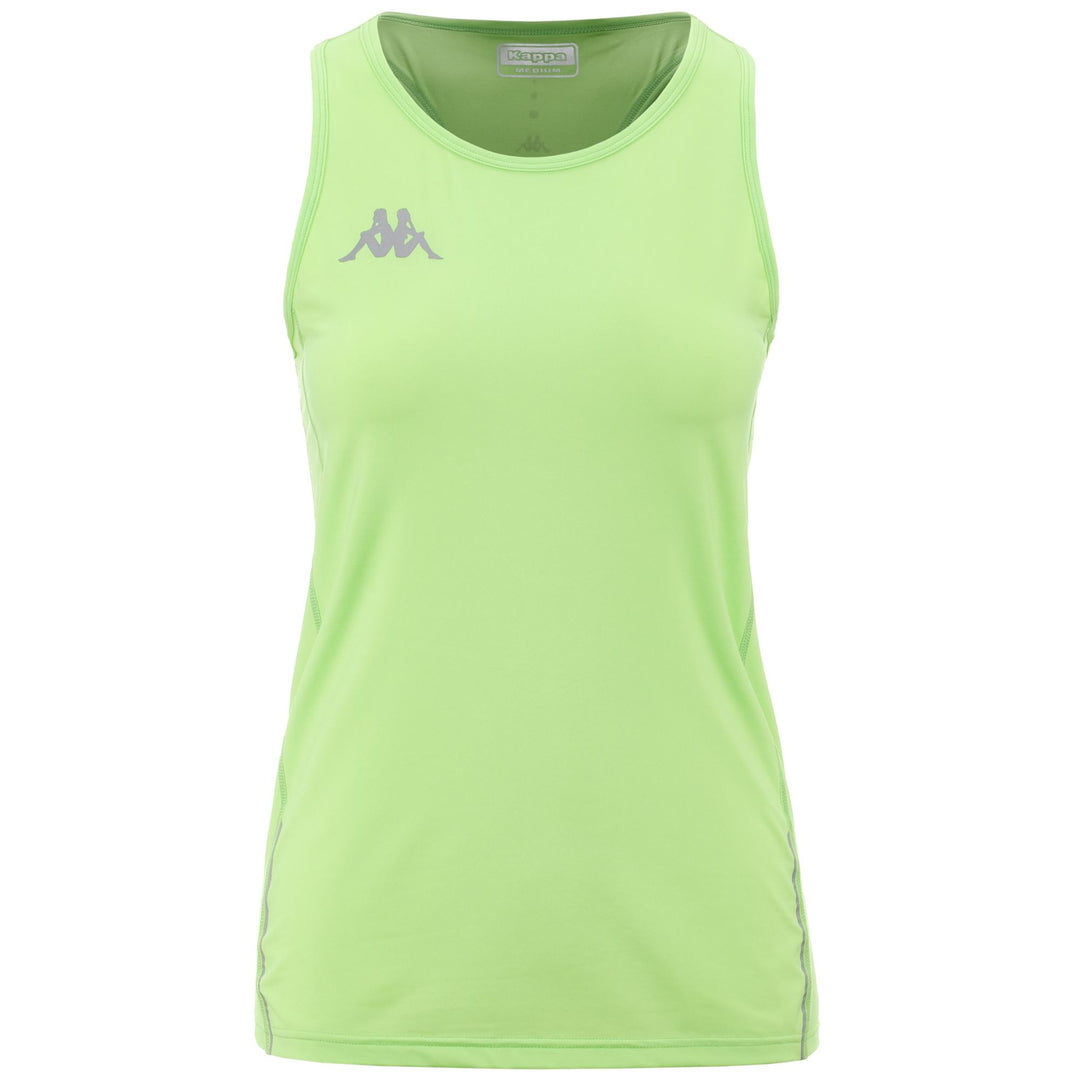 Paradise Green Women's Slim Fit Running Tank Top 01