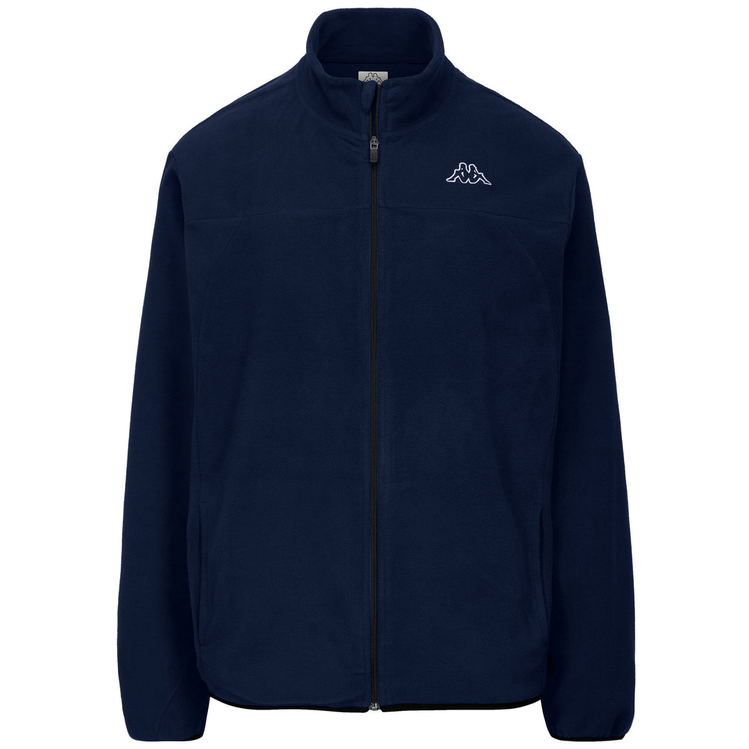 Chaqueta polar azul marino de corte entallado para hombre main