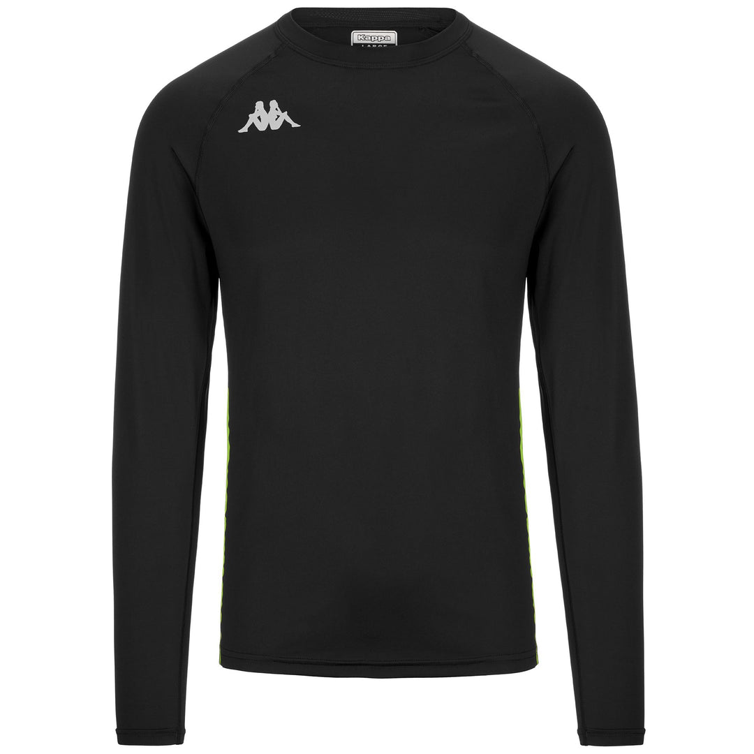 Maglietta Termica da Corsa a Maniche Lunghe Uomo Nera 01