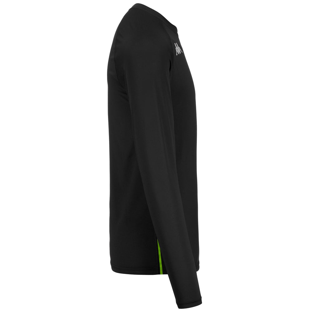 Black Men's Thermal Running Long Sleeve Shirt 02