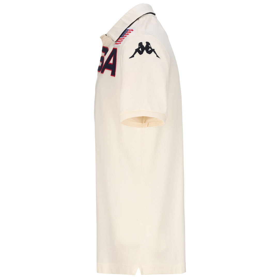 Coconut White Unisex Ski Polo Shirt with Slim Fit Design 01