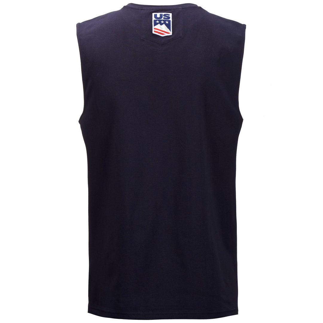 Canotta unisex blu slim fit in cotone elasticizzato per lo sci main