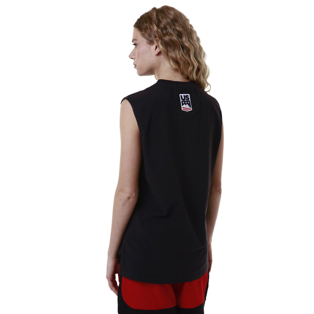 Canotta da Sci Slim Fit Unisex Blu Navy con Inserto a Contrasto main