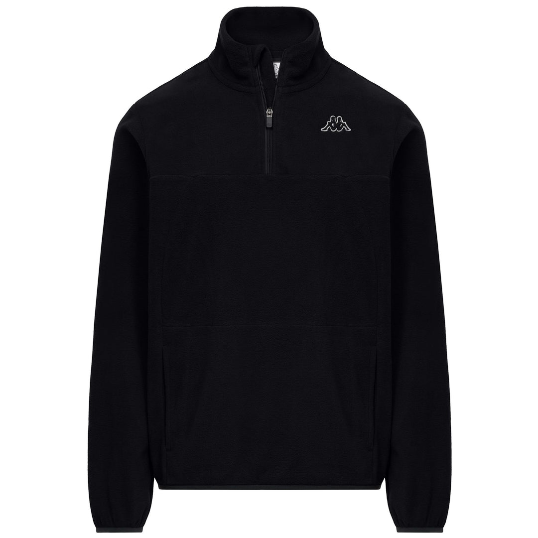 Black Men's Slim Fit Sportswear Fleece Jumper 01