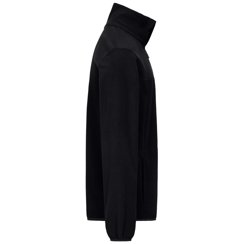 Pull polaire de sport noir pour homme, coupe ajustée 02