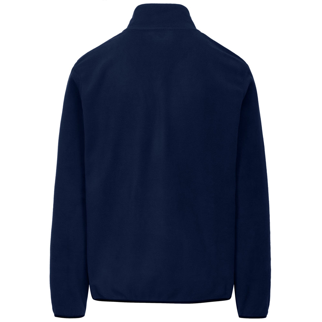 Marine blue Men's Slim Fit Fleece Jumper with Half Zip main