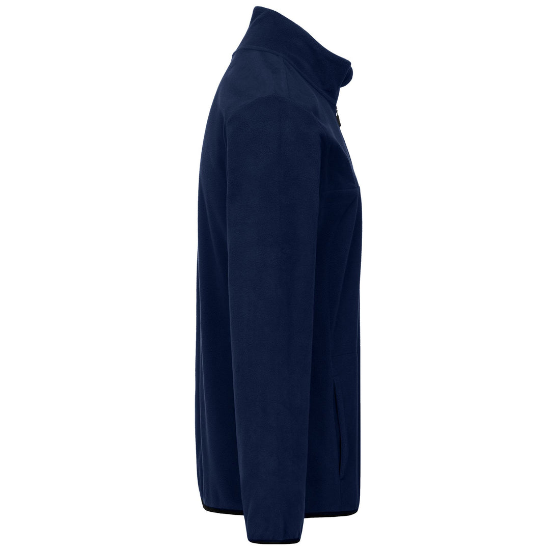 Marine blue Men's Slim Fit Fleece Jumper with Half Zip main