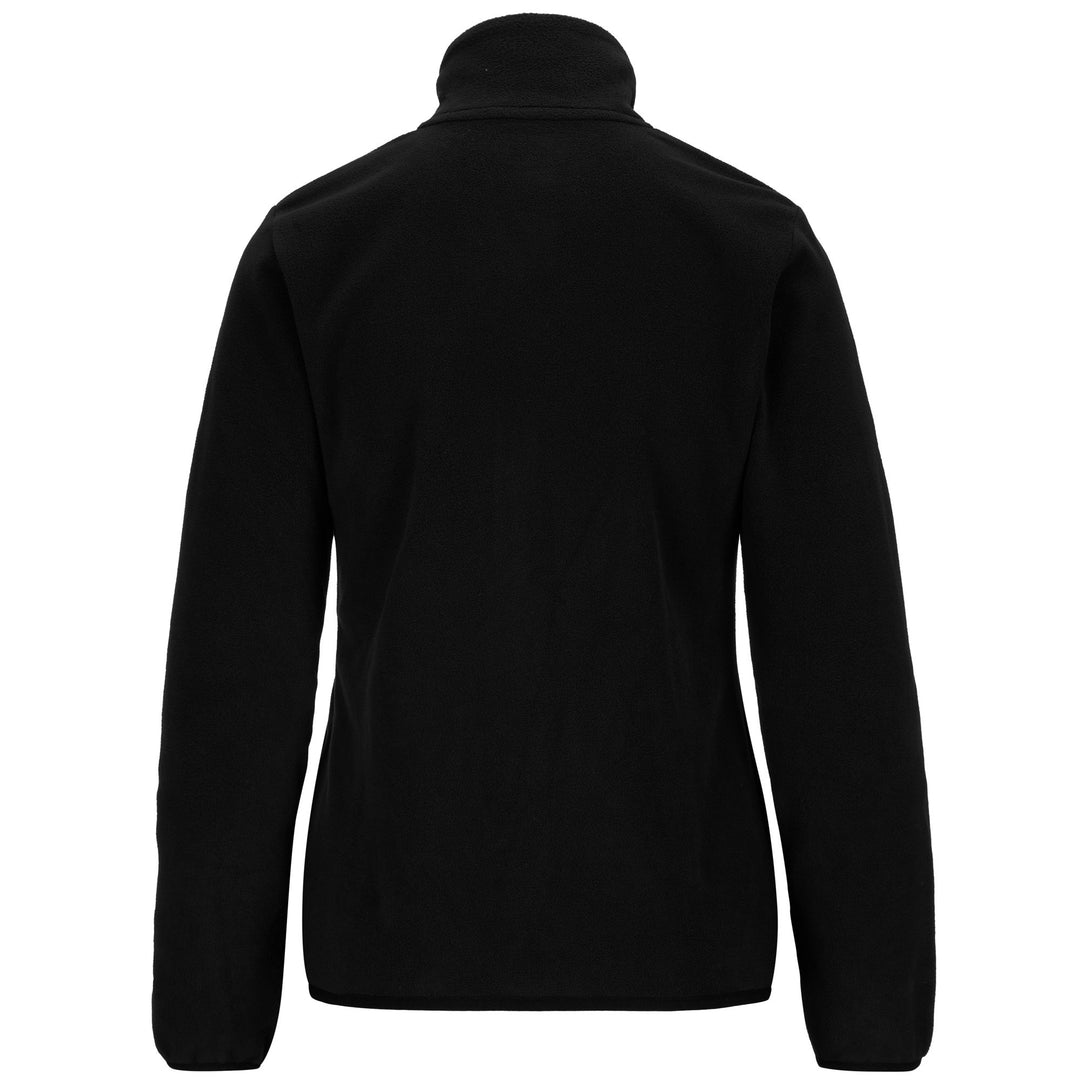 Giacca in Pile Sportiva Stile Donna Nera main