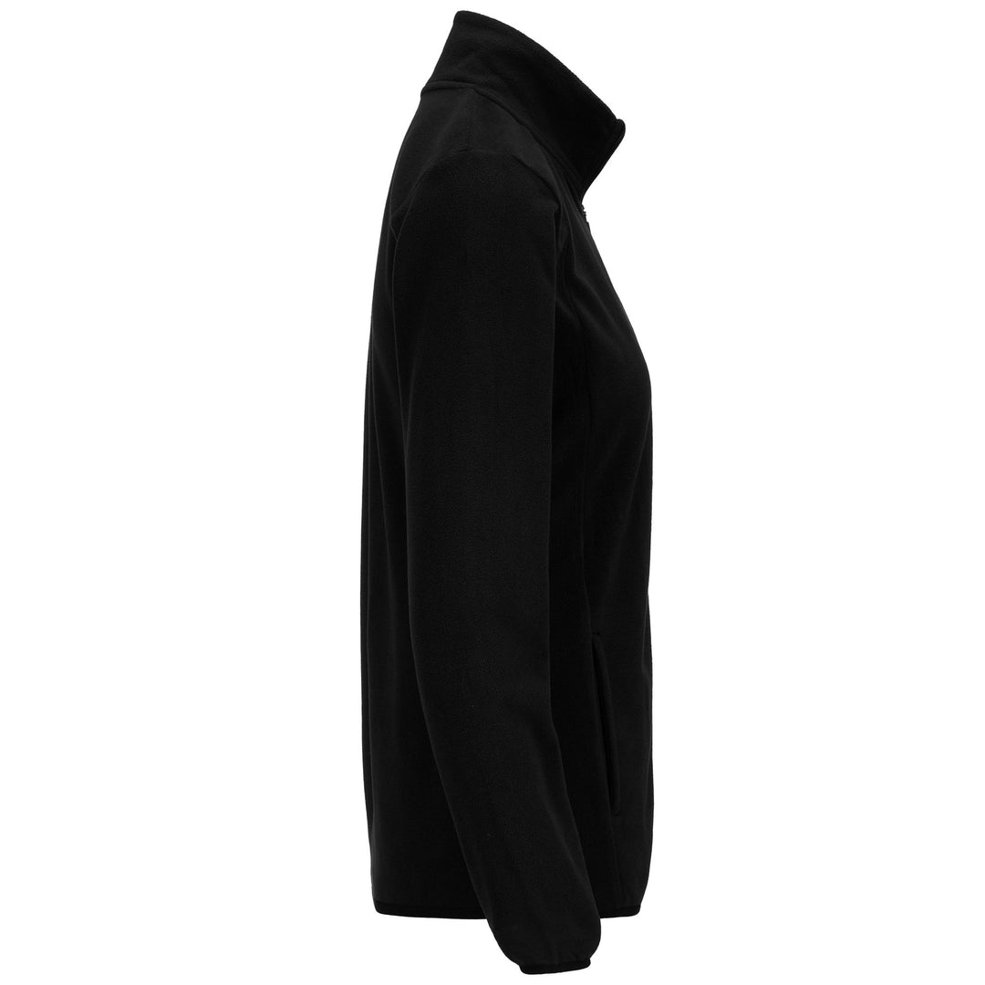 Black Women's Slim Fit Sportswear Fleece Jacket main