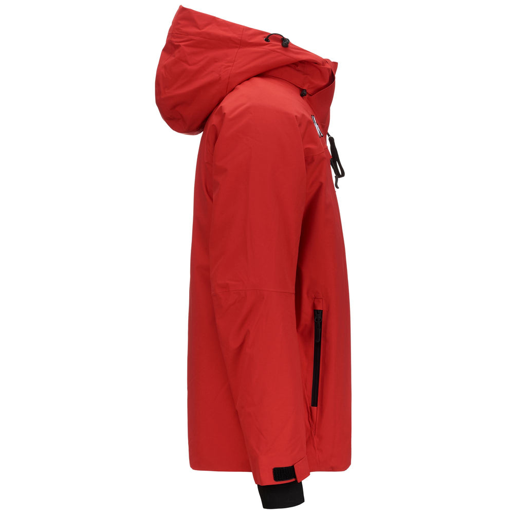 Red Unisex Mid Ski Jacket with Water Protection and Breathability 02