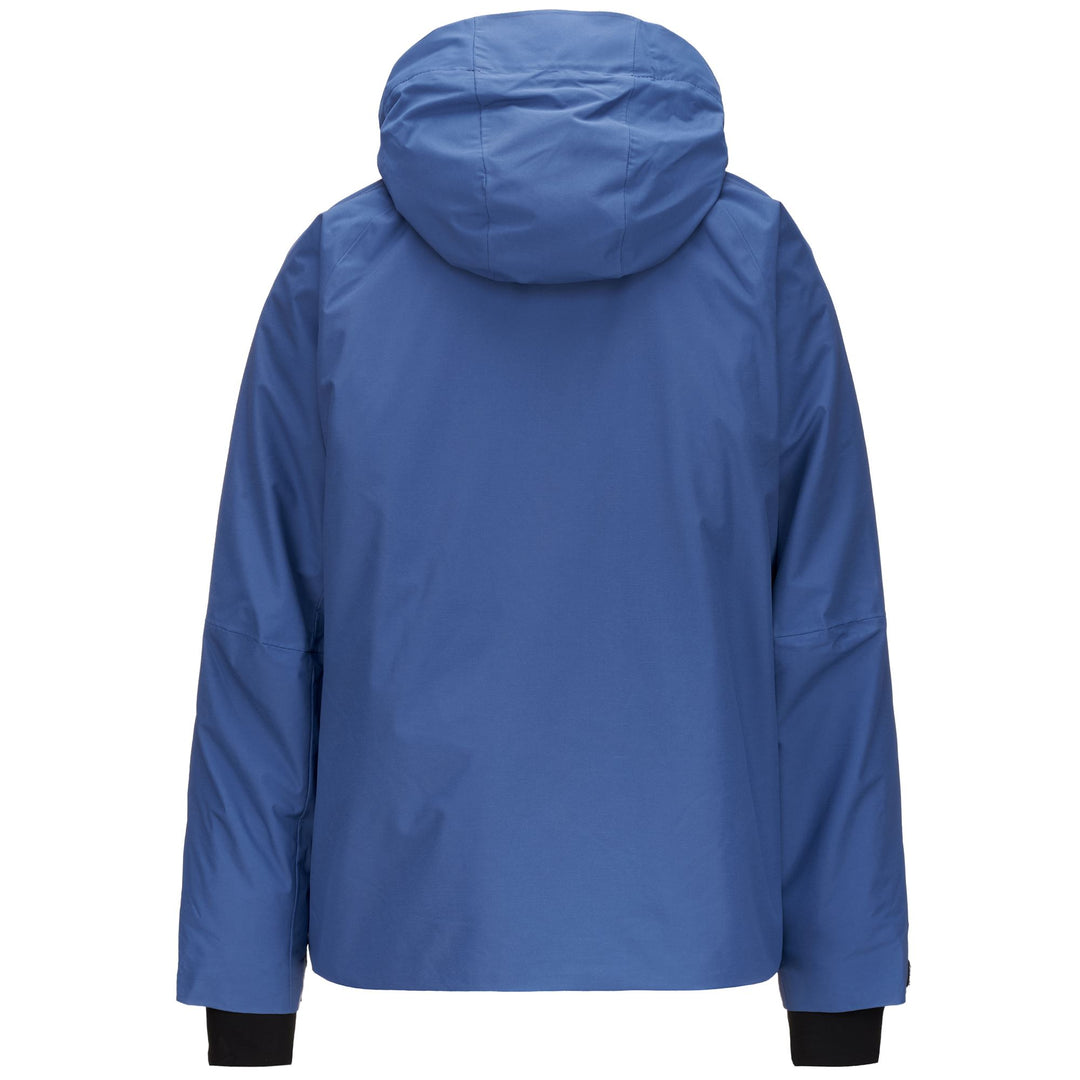 Veste de ski unisexe bleue avec protection contre l'eau et respirabilité main