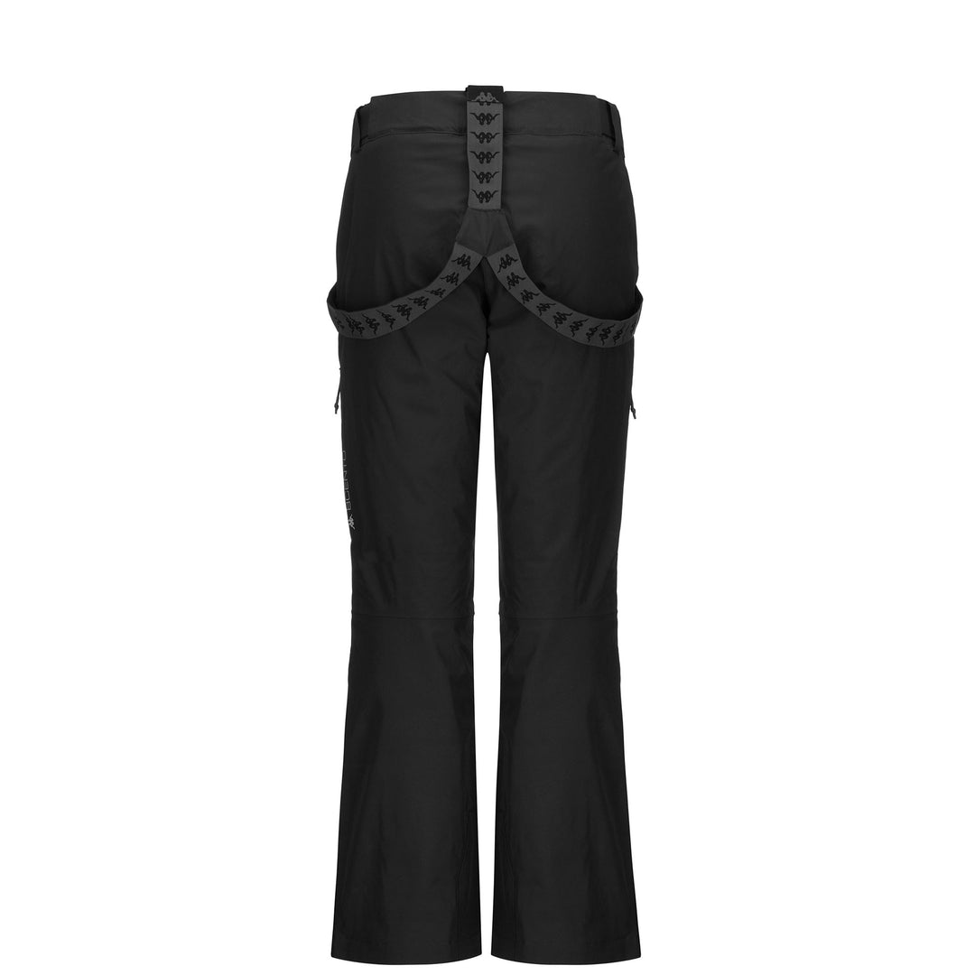 Black Women's Waterproof Ski Pants with Padding and Slim Fit main