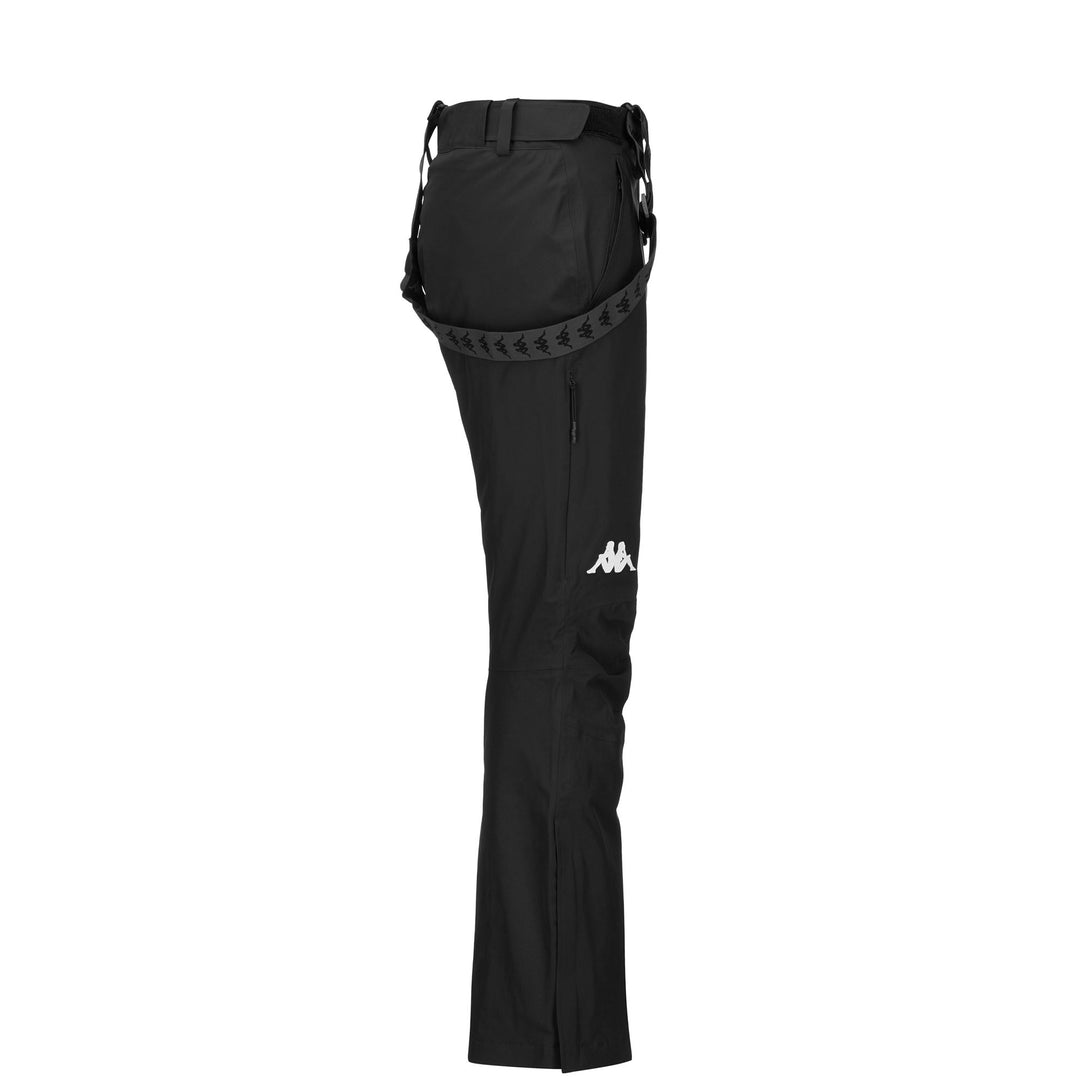 Black Women's Waterproof Ski Pants with Padding and Slim Fit main