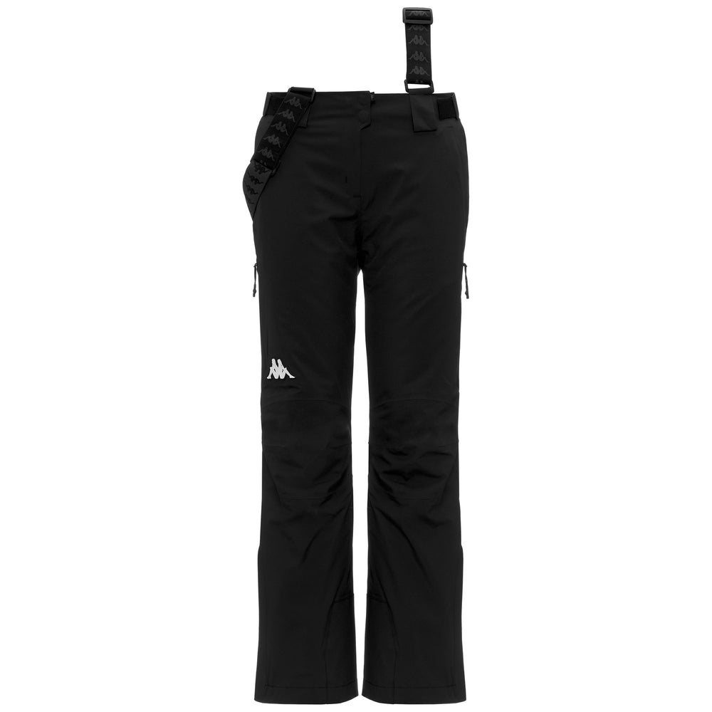 Black Women's Waterproof Padded Sport Trousers with Slim Fit 02