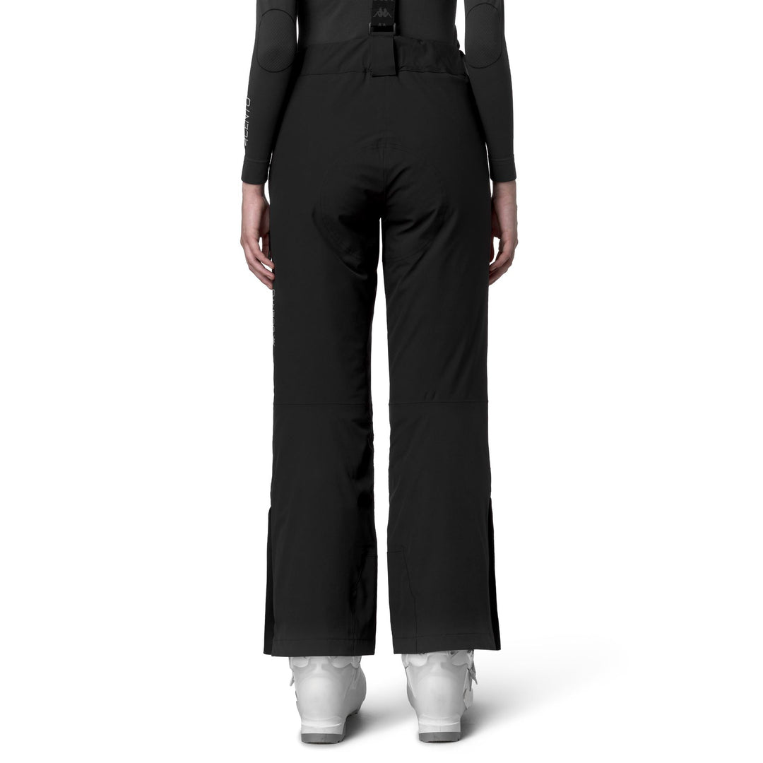 Black Women's Waterproof Padded Sport Trousers with Slim Fit main