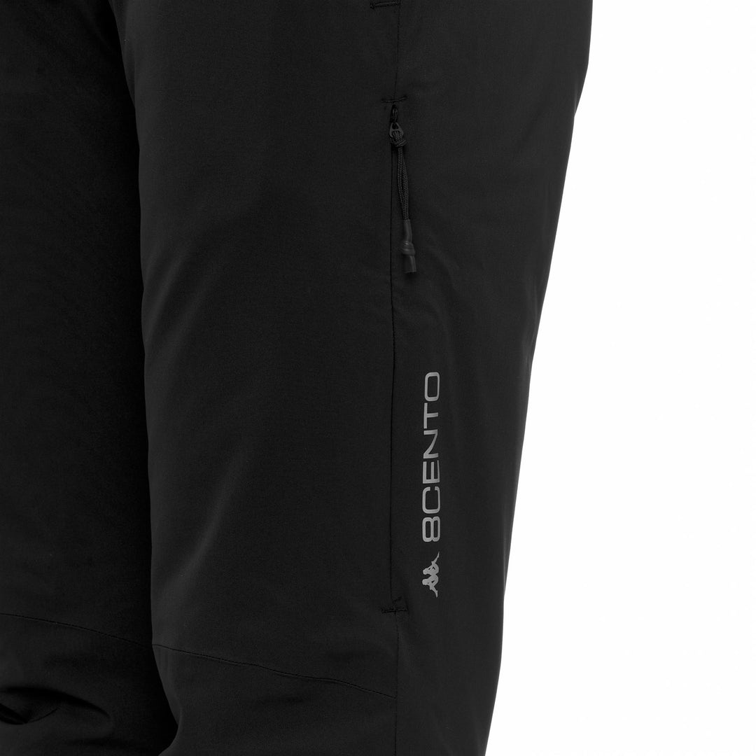Black Women's Waterproof Padded Sport Trousers with Slim Fit main