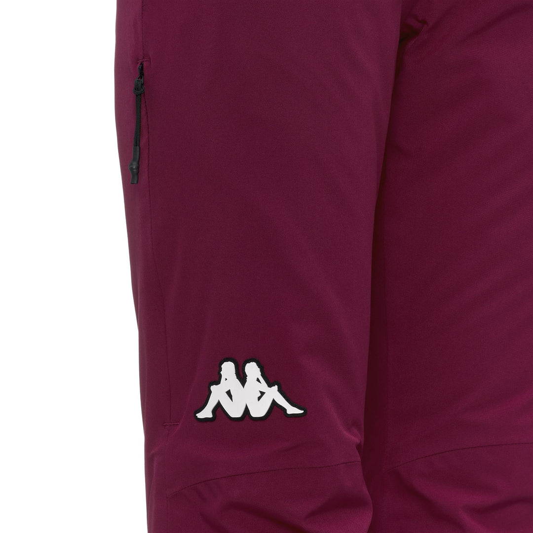 Red Women's Insulated Ski Pants with Waterproof Protection main