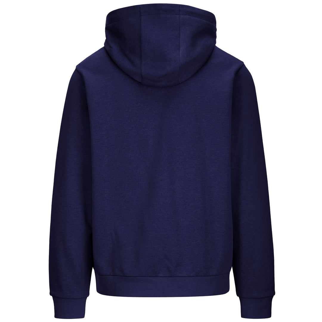 Marine blue Men's Fleece Hoodie with Kangaroo Pocket main