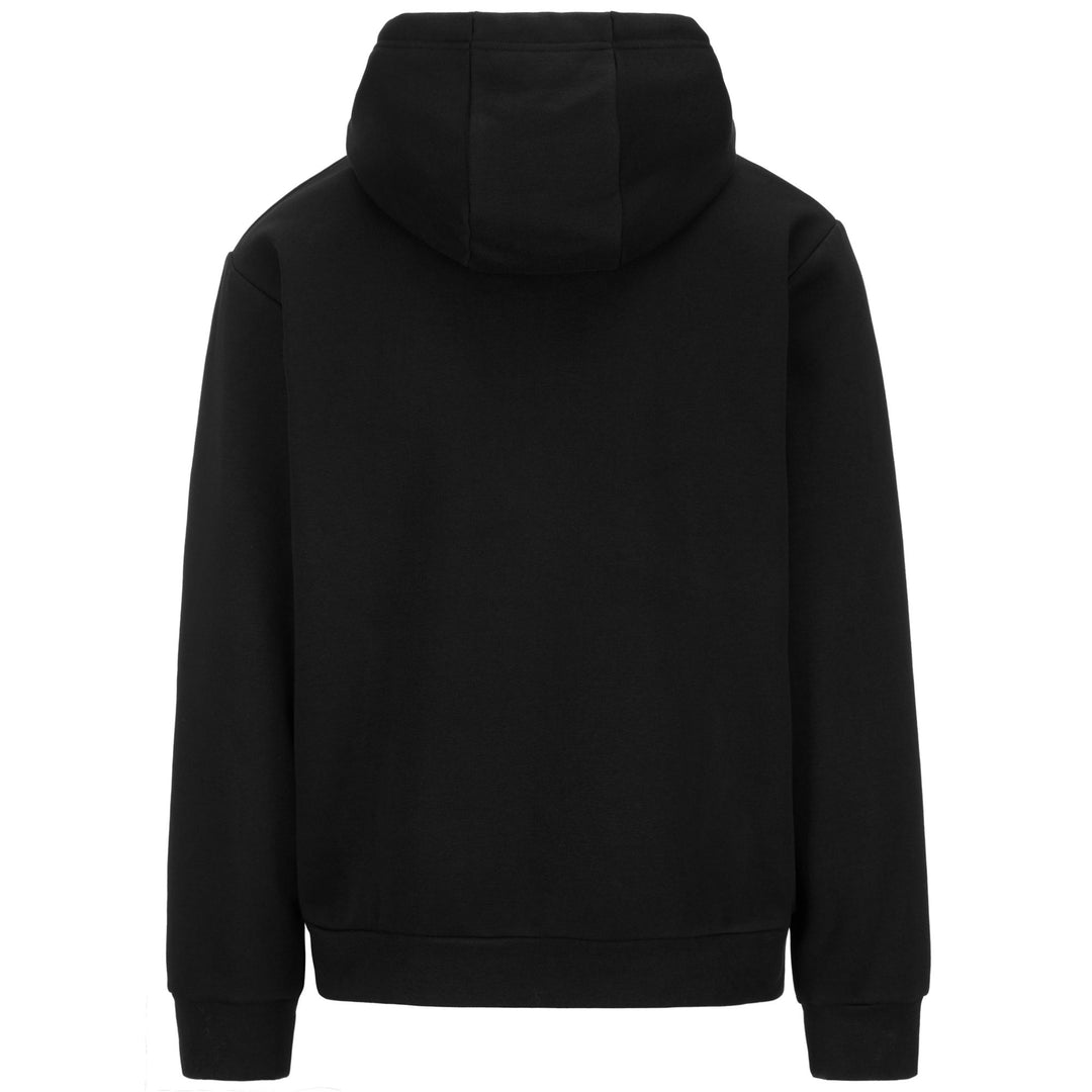 Sweat-shirt à capuche zippé en polaire noire pour homme, coupe classique main