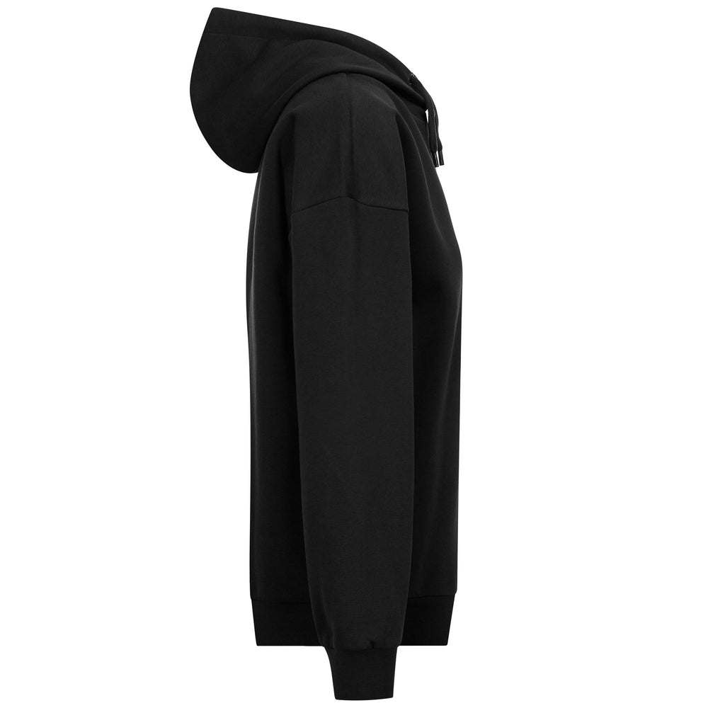 Black Women's Fleece Hoodie with Organic Cotton 02