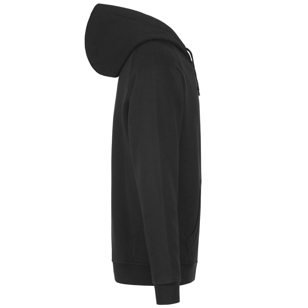 Chaqueta deportiva de forro polar negra para hombre con algodón orgánico. 02