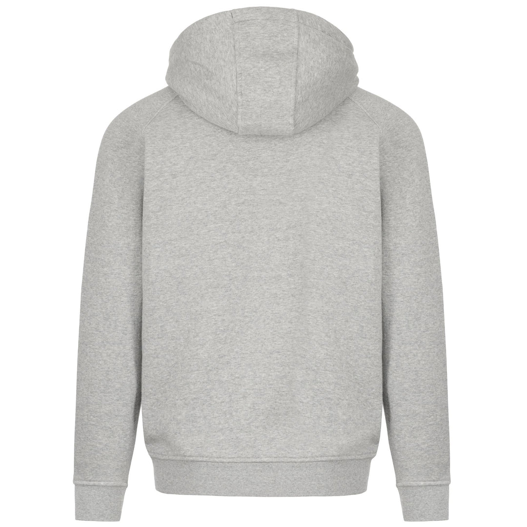 Chaqueta polar deportiva para hombre, color gris y negro, con bolsillo tipo canguro main