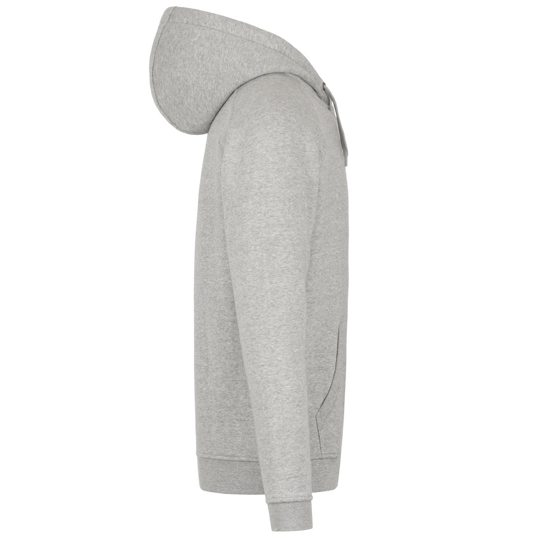 Chaqueta polar deportiva para hombre, color gris y negro, con bolsillo tipo canguro main